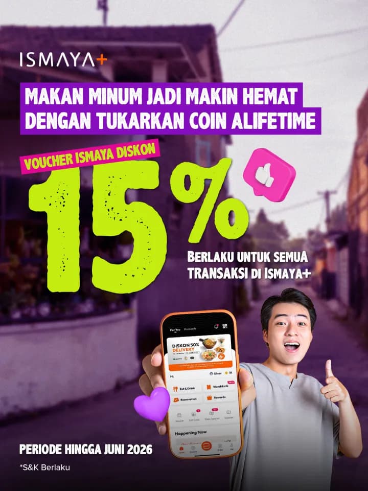 AXIS Makan Minum Makin Hemat di Ismaya dengan Coin Alifetime image gambar